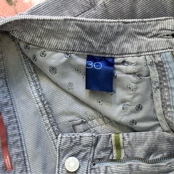 Pilcro The Yaya Midrise Gray Corduroy Crop Flare Pants Size 30 EUC - Picture 9 of 11